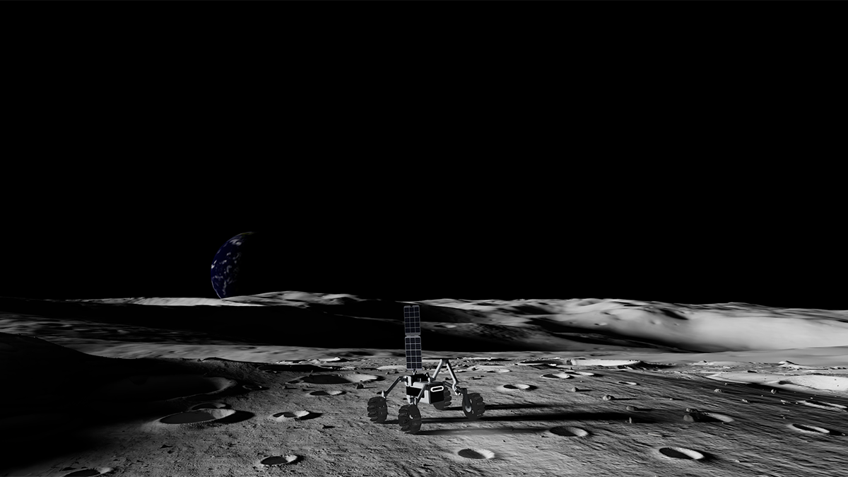 Artefacts simulation of the lunar environment for on-platform robot operation testing